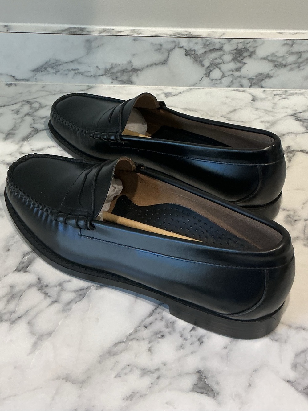 G.H. Bass & Co. Black Leather Weejuns Penny Loafers - Men